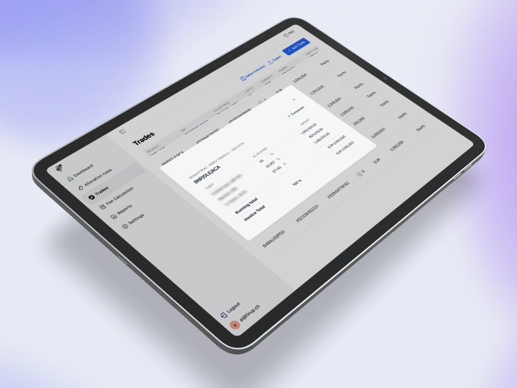 Profit Centre Accounting screenshot